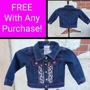 NEW baby girl 18M blue denim jacket Nannette Kids